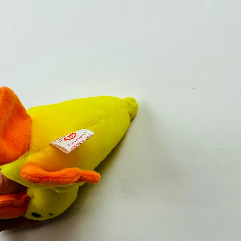 TY Beanie Babies Quackers The Duck Plush Stuffed Animal